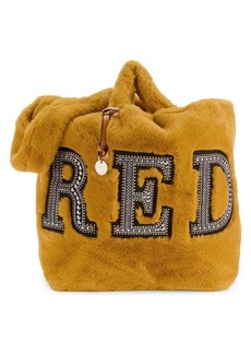 RED Valentino Large Faux Fur Shoulder Bag