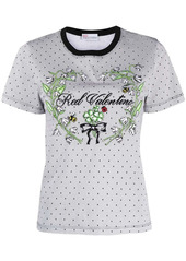 RED Valentino logo-embroidered T-shirt