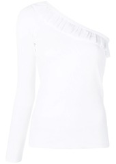 RED Valentino one-shoulder ribbed top