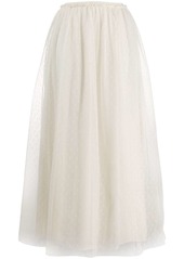 RED Valentino point d'esprit tulle knit skirt