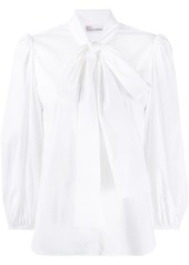RED Valentino pussy-bow puff-sleeve blouse