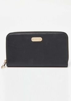 Red Valentino Leather Zip Around Wallet