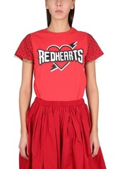 RED VALENTINO "RED HEARTS" T-SHIRT