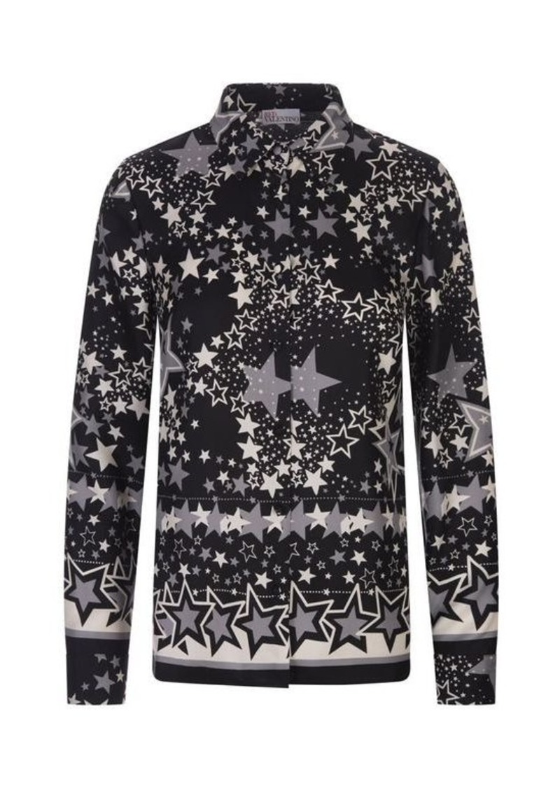 RED VALENTINO Shirt With Stars Explosion Print