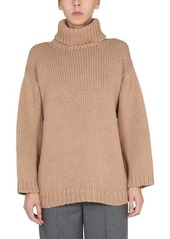 RED VALENTINO WOOL AND LUREX BLEND SWEATER
