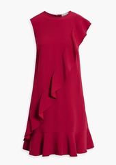 RED Valentino REDValentino - Ruffled crepe mini dress - Burgundy - IT 38