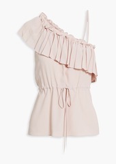 RED Valentino REDValentino - Asymmetric ruffled crepe top - Pink - IT 38