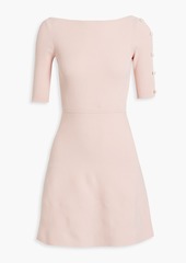 RED Valentino REDValentino - Bow-detailed knitted mini dress - Red - XS