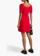 RED Valentino REDValentino - Bow-detailed knitted mini dress - Red - S