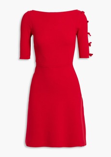 RED Valentino REDValentino - Bow-detailed knitted mini dress - Red - S
