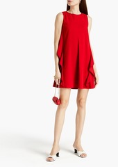 RED Valentino REDValentino - Bow-detailed ruffled cady mini dress - Red - IT 36