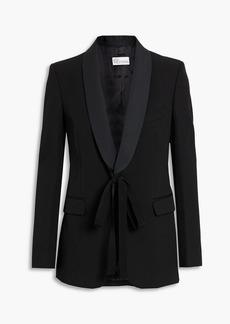 RED Valentino REDValentino - Bow-detailed twill blazer - Black - IT 36
