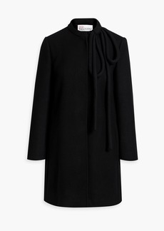 RED Valentino REDValentino - Bow-detailed wool-blend coat - Black - IT 44
