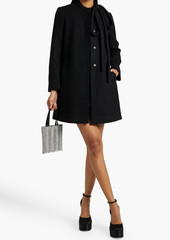 RED Valentino REDValentino - Bow-detailed wool-blend coat - Black - IT 44