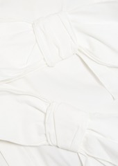 RED Valentino REDValentino - Cutout bow-detailed cotton-blend poplin shirt - White - IT 38