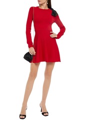 RED Valentino REDValentino - Bow-embellished knitted mini dress - Red - S