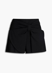 RED Valentino REDValentino - Bow-detailed twill shorts - Black - IT 38