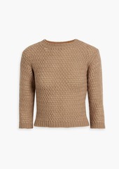 RED Valentino REDValentino - Brushed open-knit sweater - Brown - XXS