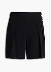 RED Valentino REDValentino - Buckle-detailed crepe shorts - Black - IT 38