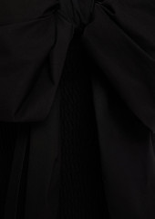 RED Valentino REDValentino - Cold-shoulder stretch-cotton poplin mini dress - Black - IT 40