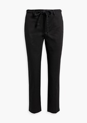 RED Valentino REDValentino - Cotton-blend twill slim-leg pants - Black - IT 40