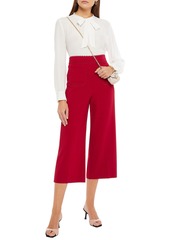 RED Valentino REDValentino - Cropped crepe wide-leg pants - Red - IT 36