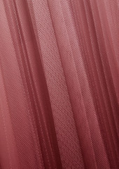 RED Valentino REDValentino - Pleated dégradé tulle midi dress - Pink - IT 36