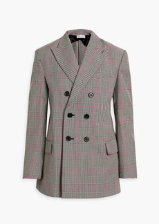 RED Valentino REDValentino - Double-breasted Prince of Wales checked tweed blazer - Pink - IT 40