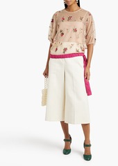 RED Valentino REDValentino - Embroidered point d'espirit blouse - Pink - IT 36