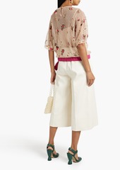 RED Valentino REDValentino - Embroidered point d'espirit blouse - Pink - IT 36