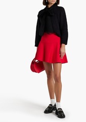 RED Valentino REDValentino - Flared cotton-blend mini skirt - Red - IT 38