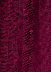 RED Valentino REDValentino - Gathered point d'espirit midi skirt - Purple - IT 38