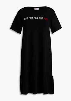 RED Valentino REDValentino - Intarsia-knit mini dress - Black - S