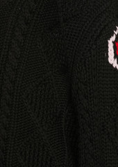 RED Valentino REDValentino - Intarsia wool cardigan - Black - S