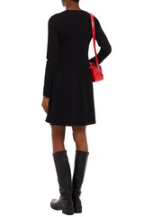 RED Valentino REDValentino - Jacquard-knit mini dress - Black - XS