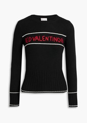 RED Valentino REDValentino - Jacquard-knit sweater - Black - M