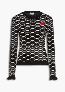 RED Valentino REDValentino - Jacquard-knit sweater - Black - XS