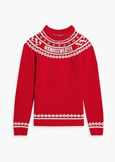 RED Valentino REDValentino - Jacquard-knit wool-blend sweater - Red - XS