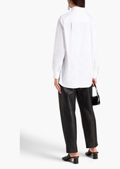 RED Valentino REDValentino - Lace-paneled cotton-blend poplin shirt - White - IT 38
