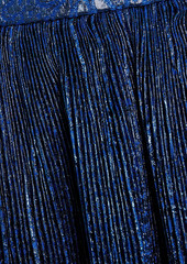 RED Valentino REDValentino - Metallic plissé-woven mini skirt - Blue - IT 40