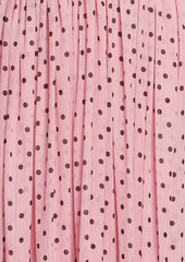 RED Valentino REDValentino - Cutout metallic polka-dot crepon midi dress - Pink - IT 40