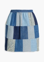 RED Valentino REDValentino - Patchwork denim mini skirt - Blue - IT 38