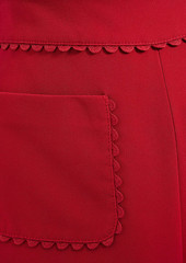 RED Valentino REDValentino - Picot-trimmed crepe shorts - Red - IT 36