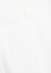 RED Valentino REDValentino - Pleated cotton-blend poplin shorts - White - IT 36