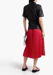 RED Valentino REDValentino - Pleated crepe midi skirt - Red - IT 36