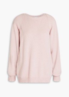 RED Valentino REDValentino - Point d'esprit-paneled knitted sweater - Pink - XS