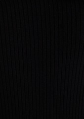 RED Valentino REDValentino - Point d'esprit-trimmed ribbed-knit midi dress - Black - XXS