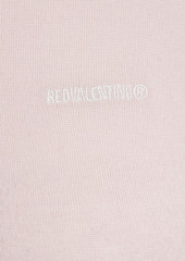 RED Valentino REDValentino - Point d'esprit-trimmed wool and cashmere-blend sweater - Pink - S