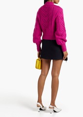 RED Valentino REDValentino - Pointelle-knit turtleneck sweater - Pink - XS