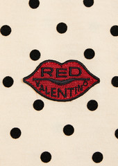 RED Valentino REDValentino - Polka-dot flocked wool sweater - White - S
